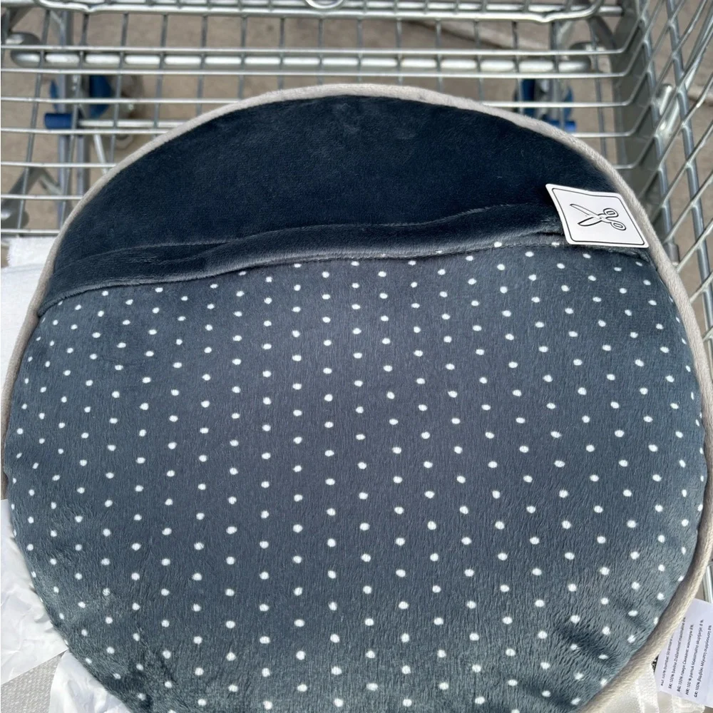 IKEA Gray and Black Cat Face Pillow cushion for bed or sofa new discontinued - Picture 5 of 16